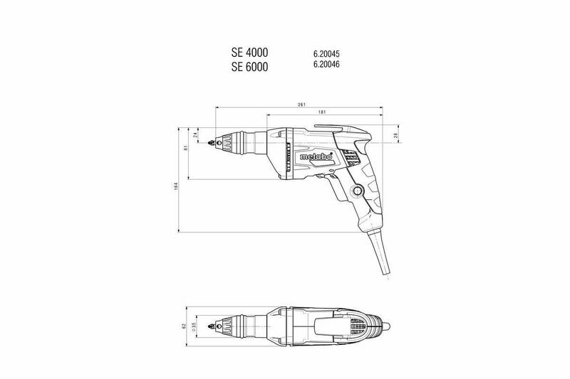 Шурупокрут мереживий Metabo SE 6000 + SM 5-55 (620046500)