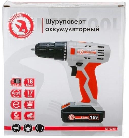 Шурупокрут акумуляторний INTERTOOL DT-0315