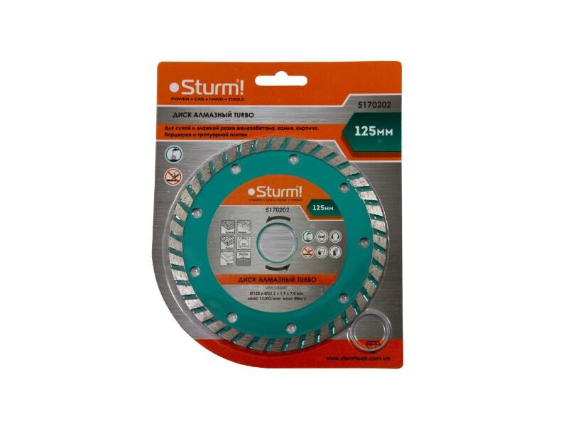 Диск алмазний Sturm турбо 125x22мм (5170202)