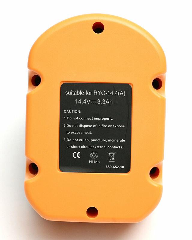 Акумулятор PowerPlant для шурупокрутів та електроінструментів RYOBI GD-RYO-14.4 (A), 14.4 V, 3.3 Ah, NIMH (DV00PT0045)