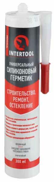 Герметик силіконовий універсальний Intertool 300 мл, прозорий (FS-3050)