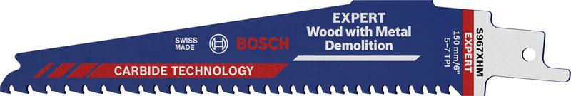 Полотно для шабельної пилки Bosch Tough Metal Embedded Wood S967XHM, 10 шт. (2608900397)