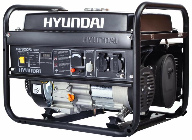 Бензо-газовий генератор Hyundai HHY 3000FG