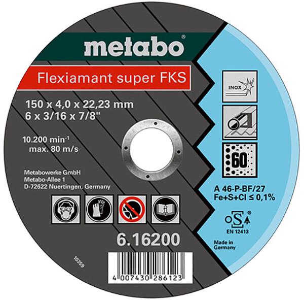 Диск шліфувальний Metabo Flexiamant Super FKS 40 Inox 150x4x22.23 мм (616199000)