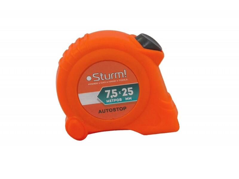 Рулетка Sturm з автостопом 7.5м 25мм (3100303)