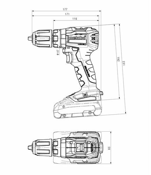 Акумуляторний ударний шурупокрут Metabo SB 18 L BL (602331500)