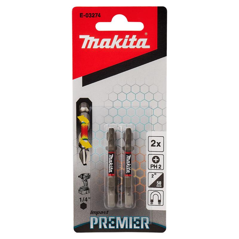Біта Makita РH2 Impact Premier 50 мм (E-03274)
