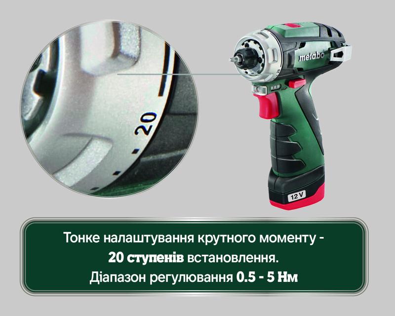 Акумуляторний шурупокрут Metabo PowerMaxx BS Basic Mobile Workshop (600080710)