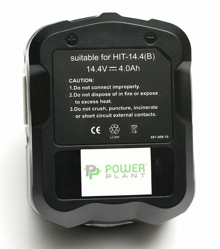 Акумулятор PowerPlant для шурупокрутів та електроінструментів HITACHI GD-HIT-14.4 (B), 14.4 V, 4 Ah, Li-Io (DV00PT0011)