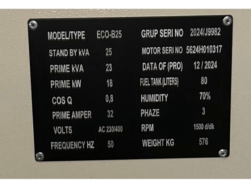 Дизельний генератор TMG POWER ECOB-25