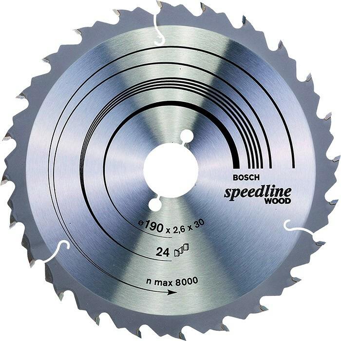 Пиляльний диск Bosch 190x30 24T Speedline (2608640801)