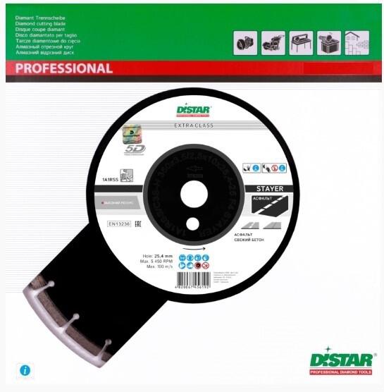 Алмазний диск Distar 1A1RSS/C3S-H 300x3,0/2,0x10x25,4-21 F4 STAYER (14520005022)