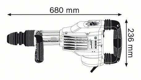 Відбійний молоток Bosch GSH 11 VC Promo * (0611336000)