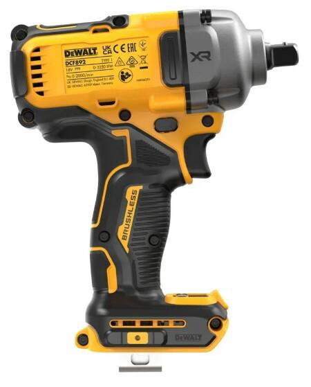Гайкокрут ударний акумуляторний безщітковий DeWALT DCF892N+DCB187
