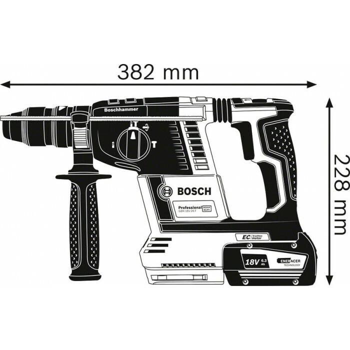 Акумуляторний перфоратор Bosch GBH 18V-26 F Solo (0611910000) (без АКБ та ЗП)