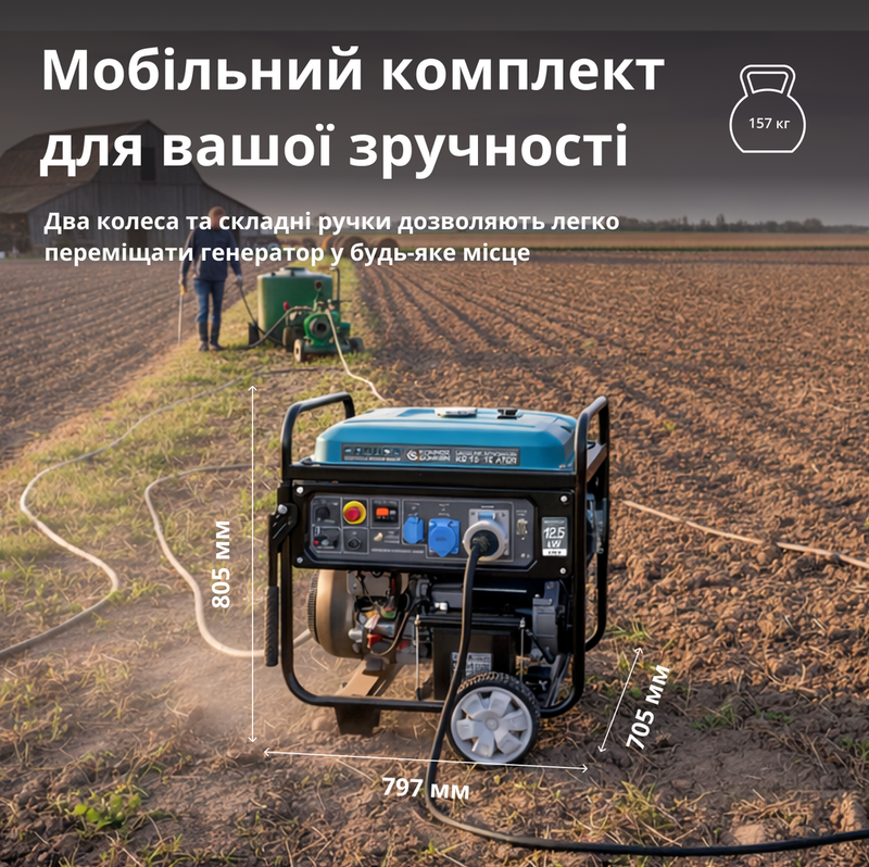 Бензиновий генератор двоциліндровий «Könner & Söhnen» KS 15-1E ATSR