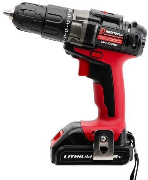 Акумуляторний дриль-шуруповерт Intertool WT-0328