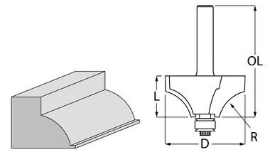 Фреза фігурна Makita D-48549