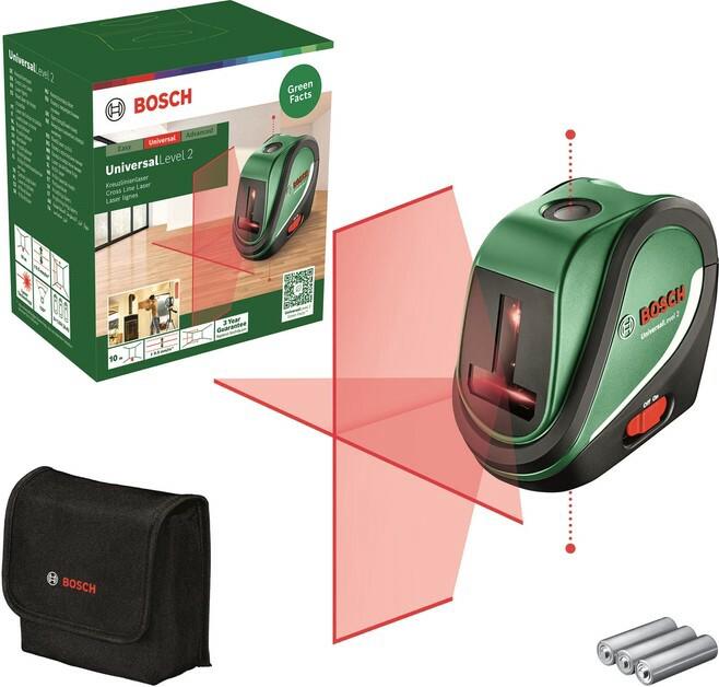 Лінійний лазерний нівелір Bosch UniversalLevel 2 з чохлом (0603663802)