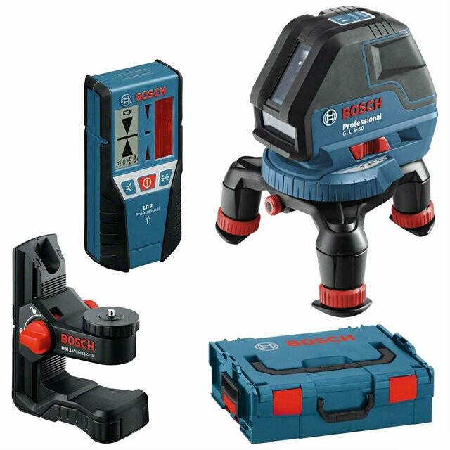 Лазерний нівелір Bosch GLL 3-50 + BM1 + LR2 + L-BOXX (0601063803)