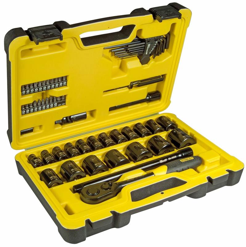 Набір інструментів Stanley TECH3 універсальний в пластиковому кейсі 61 предмет (STHT0-72654)