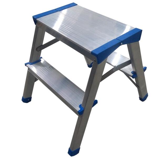 Двостороння алюмінієва драбина VIRASTAR Comfort 2x2 ступенів DR150ALDD2