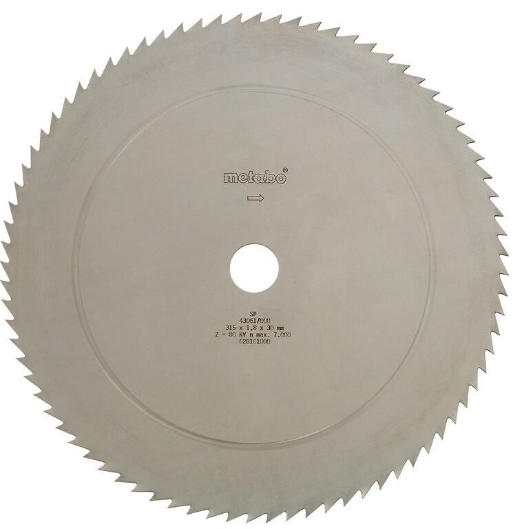 Пильний диск Metabo 315х1,8х30мм, CV Z = 80NV TKHS315 (628101000)