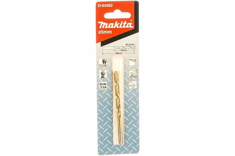 Свердло по металу Makita HSS-TiN 5х86 (D-64082)
