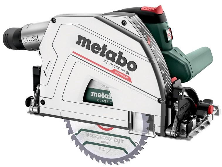 Акумуляторна погружная дискова пилка Metabo KT 18 LTX 66 BL каркас, metaBOX (601866840)
