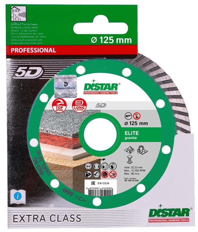 Алмазний диск Distar Turbo Elite 125x2.2x10x22.23/M14F (10179023011)
