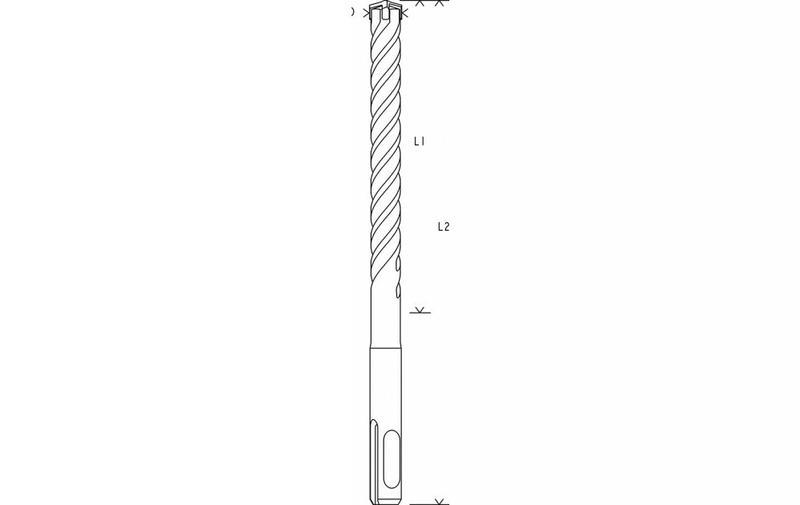Бур Bosch SDS plus-5X 12x250x310 мм (2608833810)
