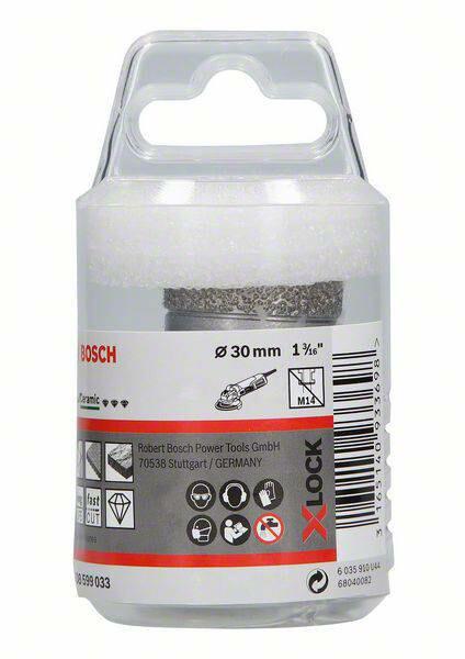Алмазна коронка Bosch Dry Speed X-LOCK 30 мм (2608599033)