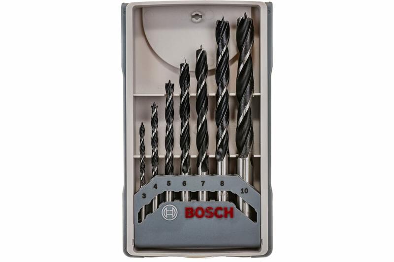 Набір свердел по дереву Bosch X-Pro Line 3-10 мм, 7 шт. (2607017034)