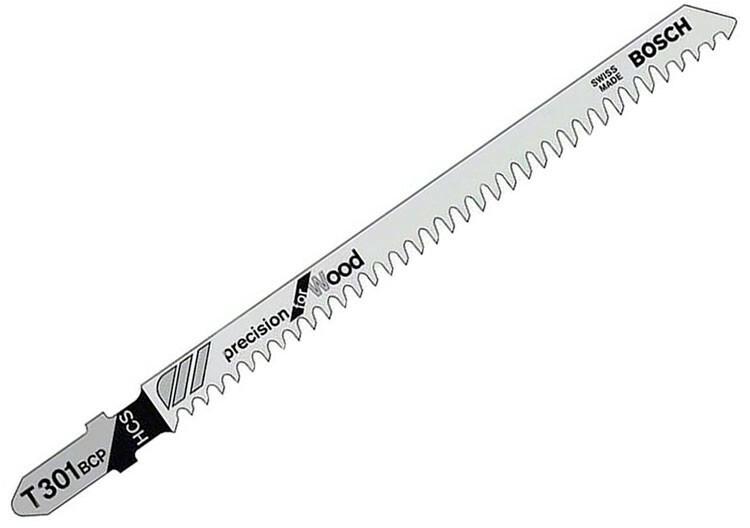 Пилки для лобзика Bosch T 301 BCP Precision for Wood HCS (2608633A37) 5 шт