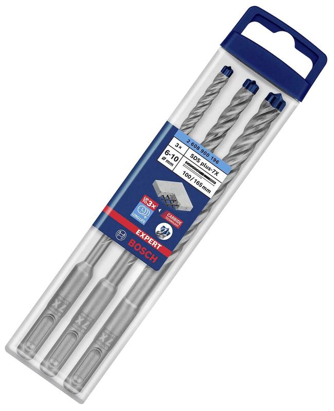 Набір бурів Bosch Expert SDS Plus-7X, 3 шт. (2608900196)