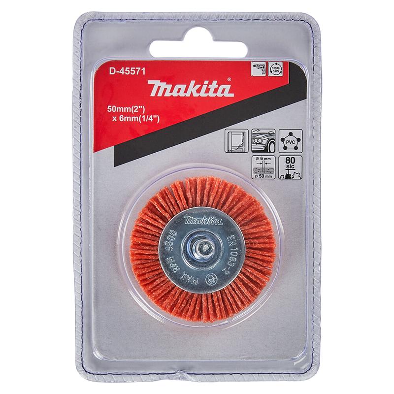 Нейлонова конічна щітка Makita для грубої очистки 50x6 мм (D-45571)