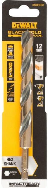 Свердло по металу DeWalt Extreme Impact Black Gold DT20618