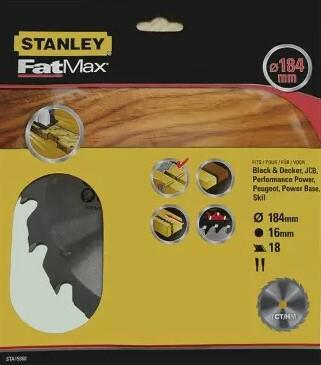 Диск пиляльний Stanley 184х16 мм (STA15360)