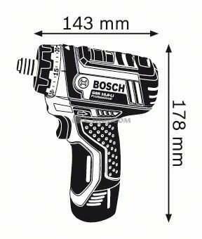 Акумуляторний шурупокрут Ni Bosch GSR 10.8-LI L-BOXX (0601992906)