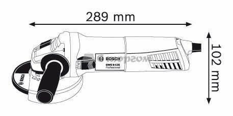 Кутова шліфмашина Bosch GWS 9-125 (0601791000)