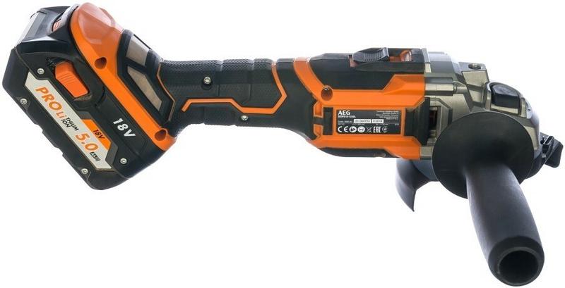 Акумуляторна кутова шліфувальна машина AEG BEWS18-125BL-502C (4935464417)