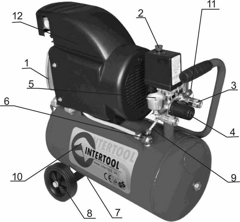 Компресор INTERTOOL PT-0020 (Мінськ-24)