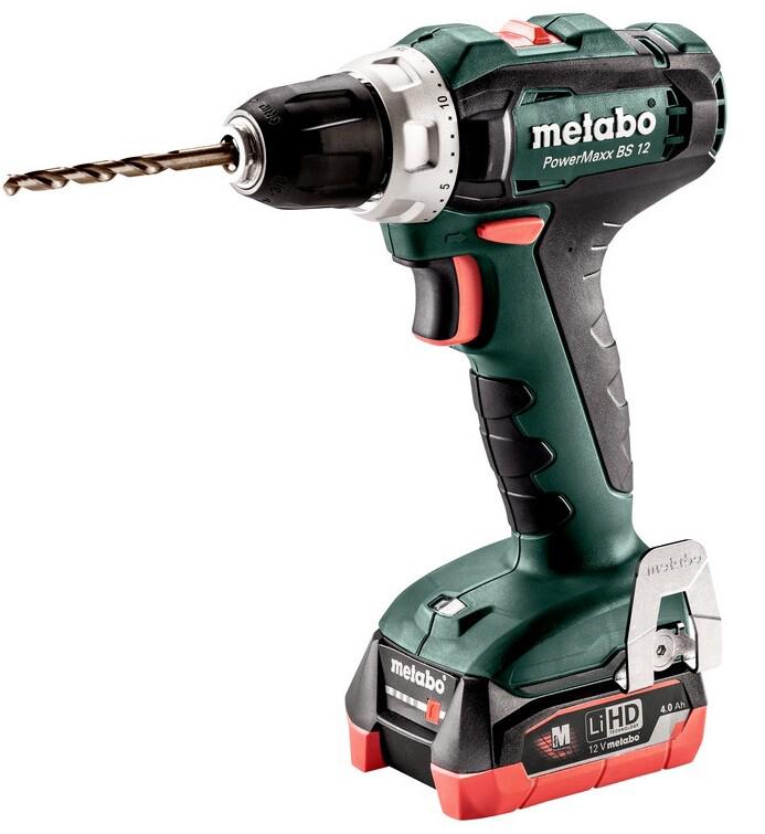 Акумуляторний шурупокрут Metabo PowerMaxx BS 12 LiHD 2x4.0 Ah (601036800)