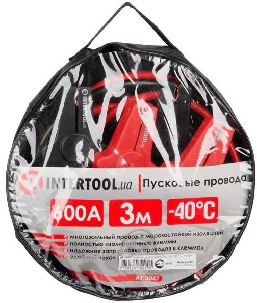 Пускові провода Intertool 600 А, 3 м (AT-3047)