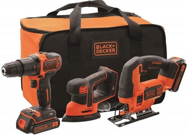 Набір з трьох інструментів Black Decker 18 В XR 1.5 Ач 6.96 кг (BCK31S1S)