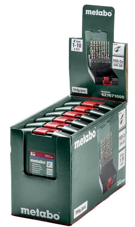 Набір свердел Metabo по металу HSS-Co SP 19 штук (627671000)