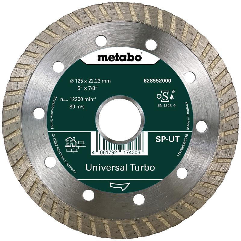 Алмазний відрізний диск 125x22,23mm, "SP-UT", Universal Turbo "SP" Metabo 628552000