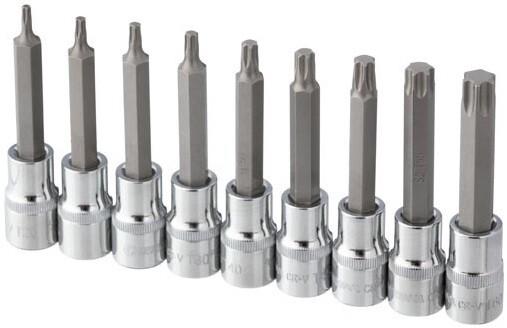 Набір біт Intertool STORM TORX 1/2 "T20-T60, 100 мм" S2 (ET-8401)