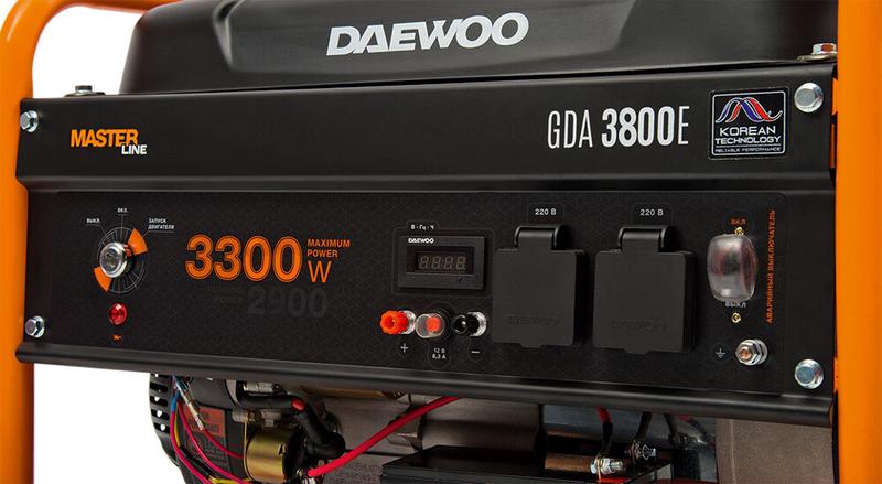 Бензиновий генератор Daewoo GDA3800E