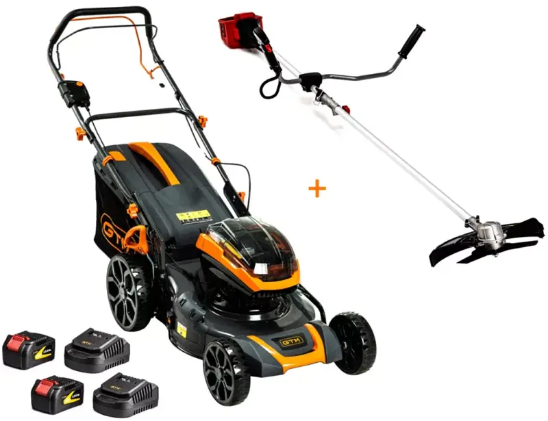 Акумуляторна газонокосарка GTM BLM48-SP + тример BC36/340BL (83906)